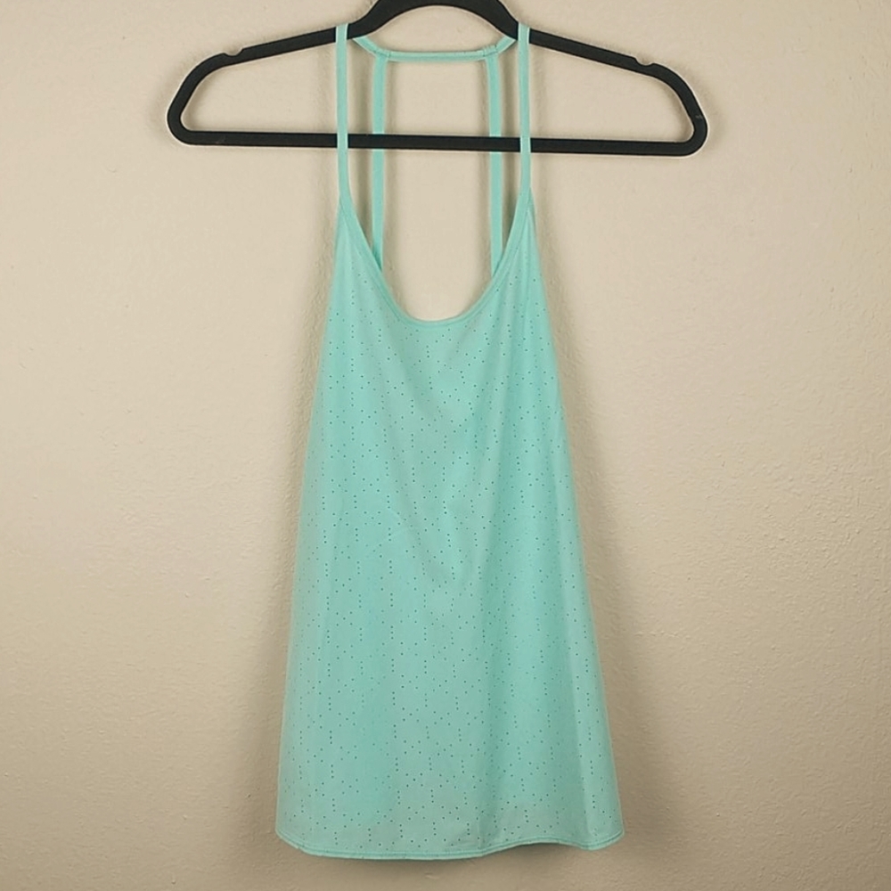Zella strappy mint athletic tank top small
